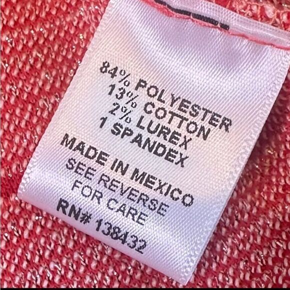 NWT ModCloth Red White Chic Shift Textured Dress Puff Sleeve Key Hole Closure - Picture 7 of 7